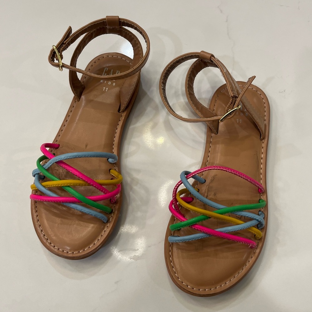 GAP KIDS Toddler Girls Size 11 Leather Sandals